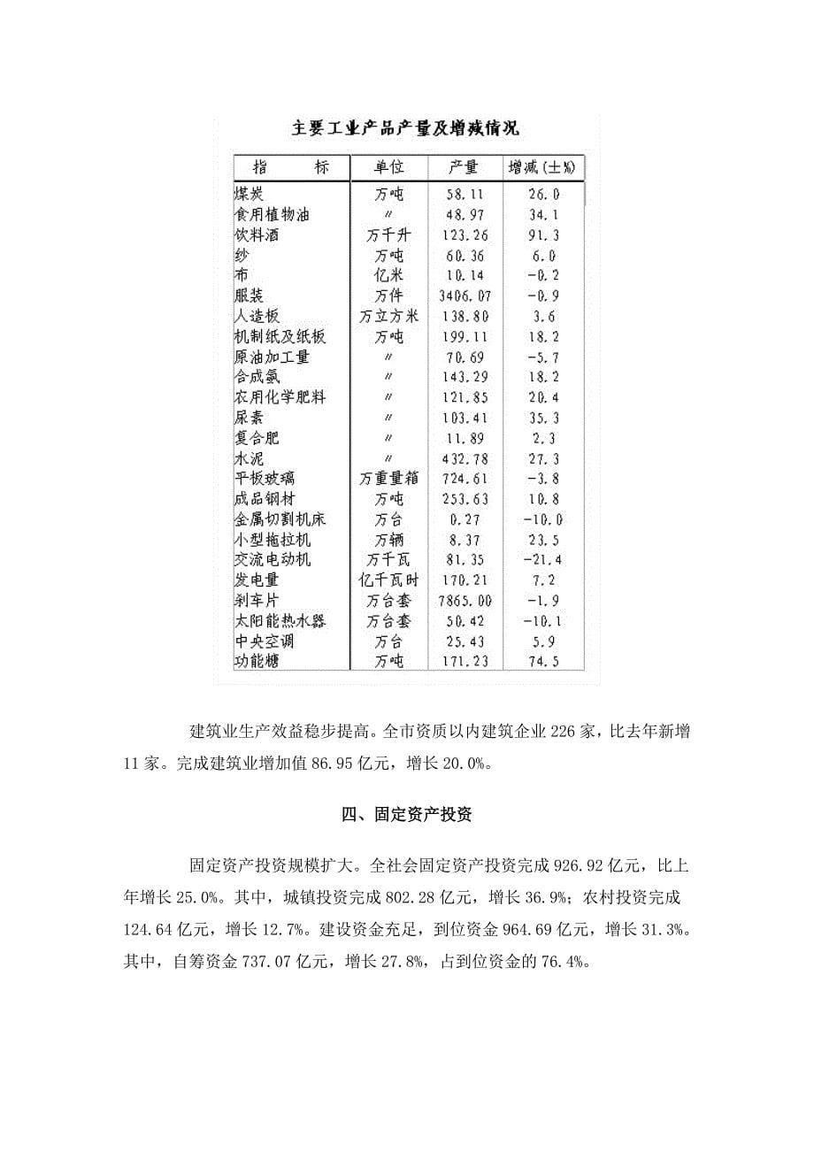 2009年德州市国民经济和社会发展统计公报.doc_第5页