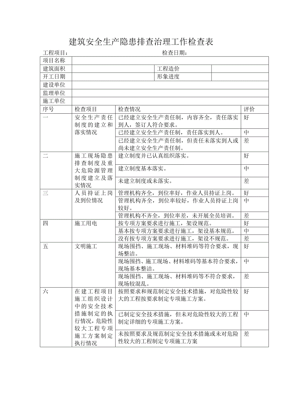 建筑工程质量安全检查表.doc_第2页