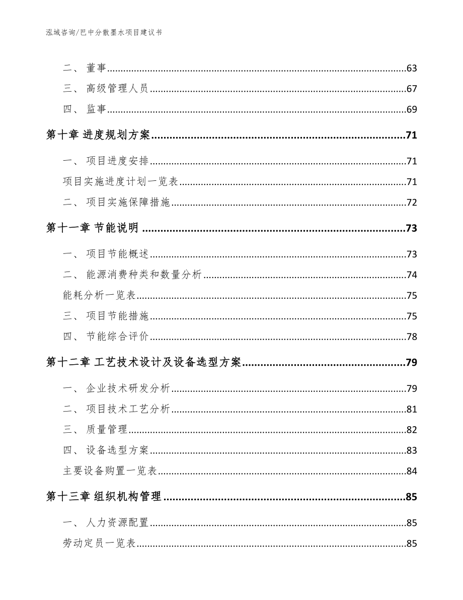 巴中分散墨水项目建议书（参考模板）_第4页