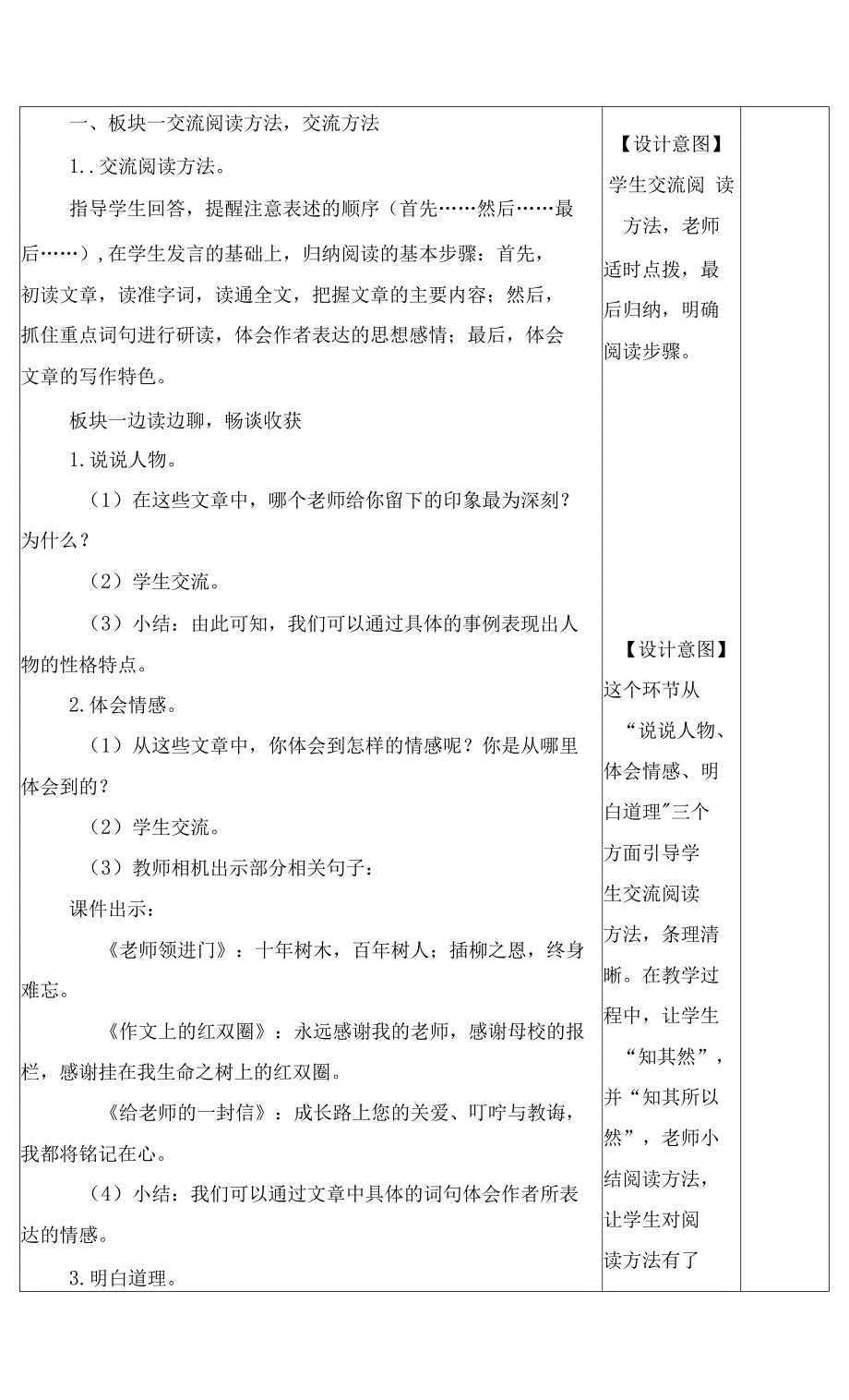 最新人教部编版六年级语文下册《阅读交流与指导》教学设计电子教案教学反思.docx_第3页