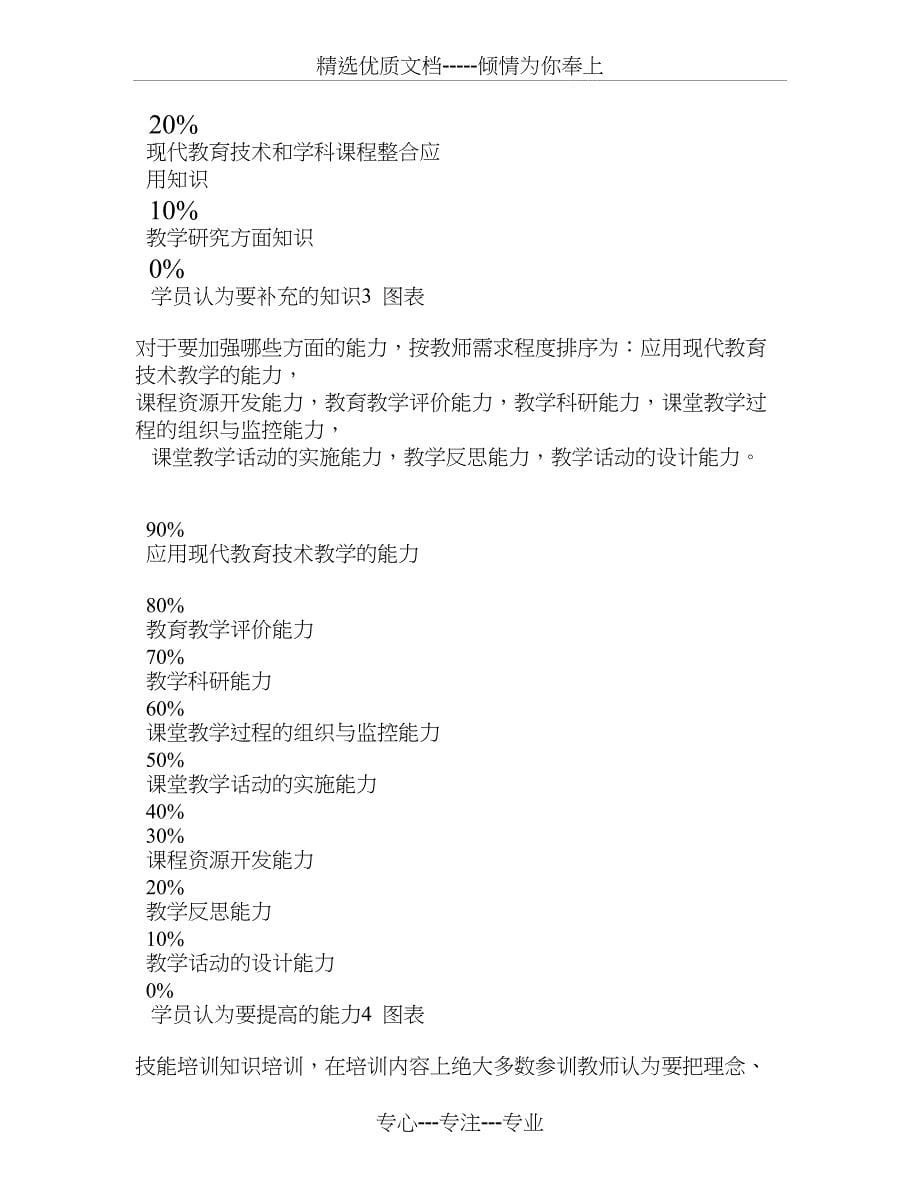 国培计划2011-江西省农村初中语文骨干教师培训需求分析_第5页