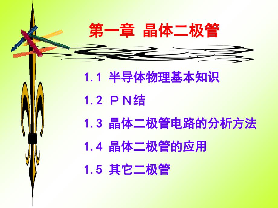 晶体二极管模型不同PPT课件_第1页