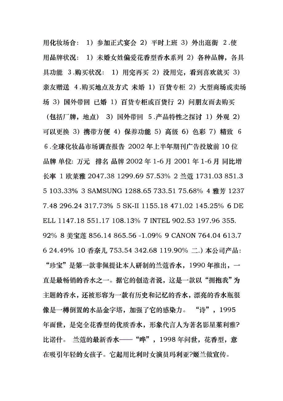 某香水广告营销策划方案分析_第2页