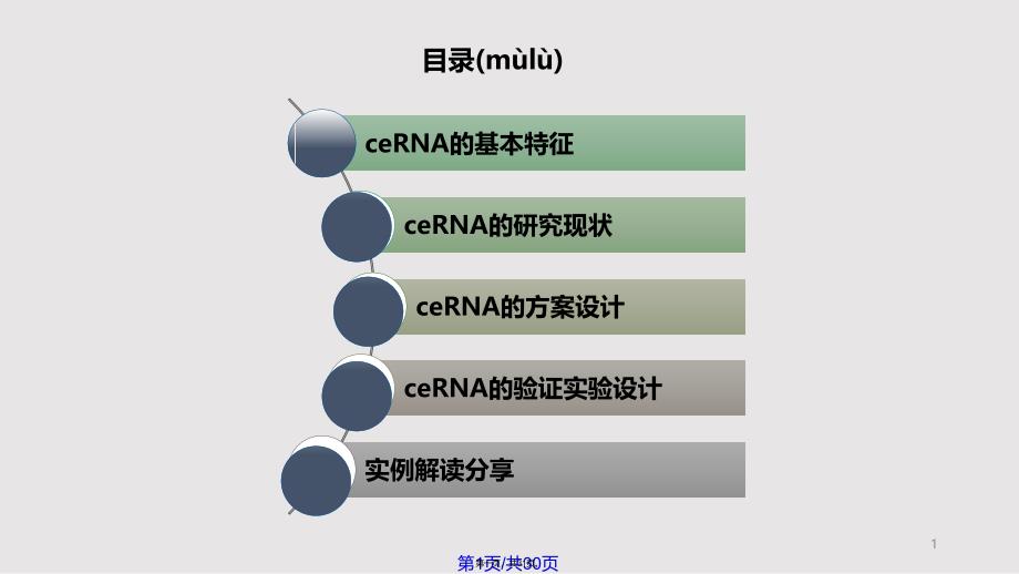 ceRNA机制及研究方案介绍实用教案_第1页