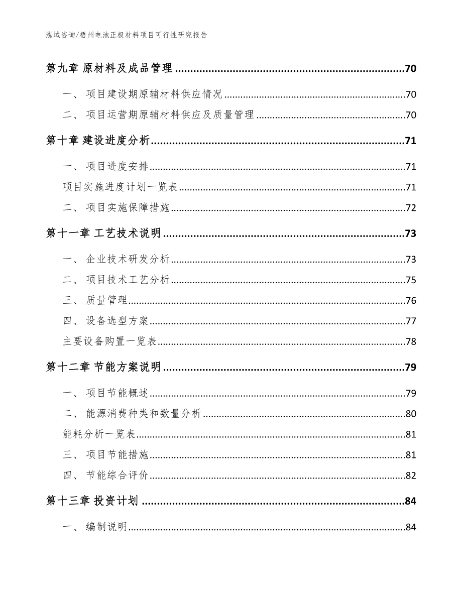 梧州电池正极材料项目可行性研究报告_参考范文_第3页