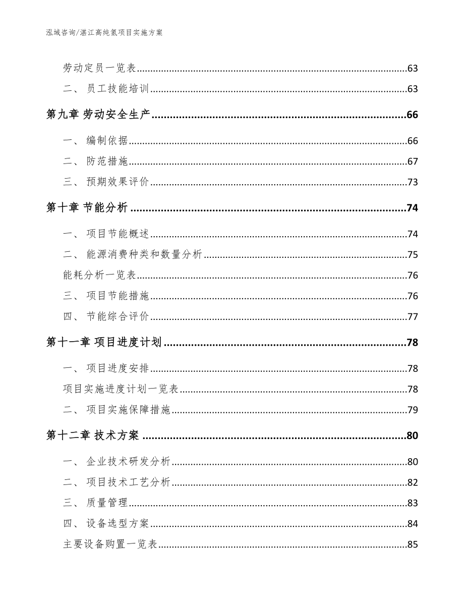 湛江高纯氢项目实施方案【范文】_第4页