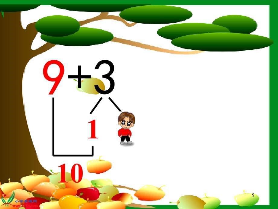 冀教版一年级数学上册20以内加法教学课件_第5页