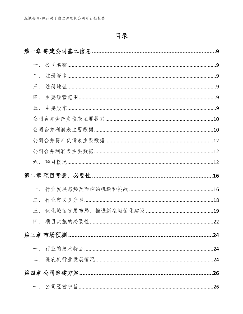 德州关于成立洗衣机公司可行性报告【参考模板】_第2页