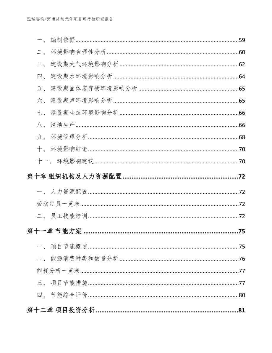 河南被动元件项目可行性研究报告（参考模板）_第5页