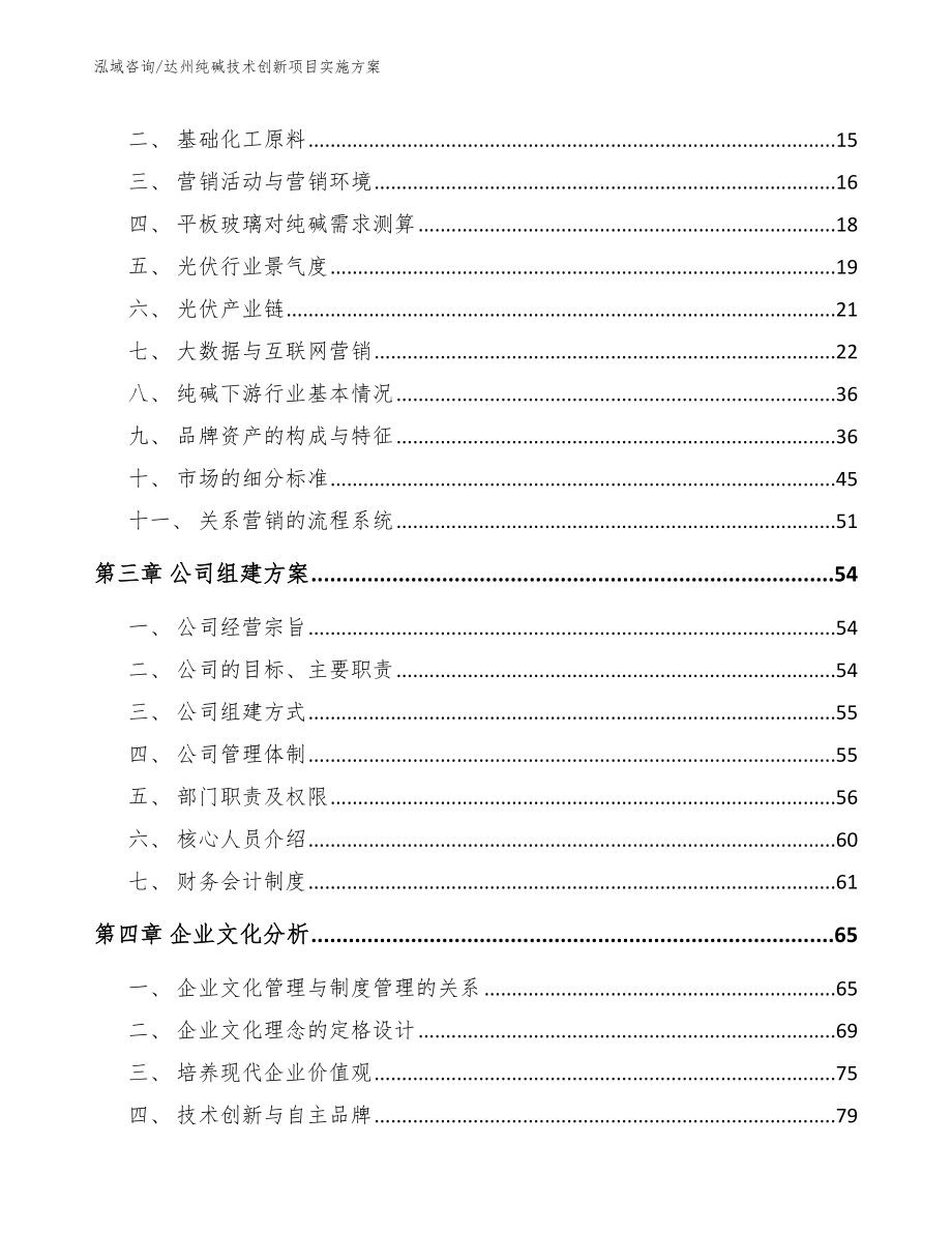 达州纯碱技术创新项目实施方案【范文模板】_第4页