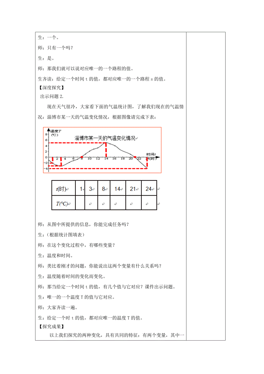 鲁教版五四制七年级数学上册教案：第六章6.1函数 教案_第3页