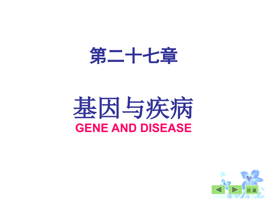 第二十七章基因与疾病GENEANDDISEASE_第1页