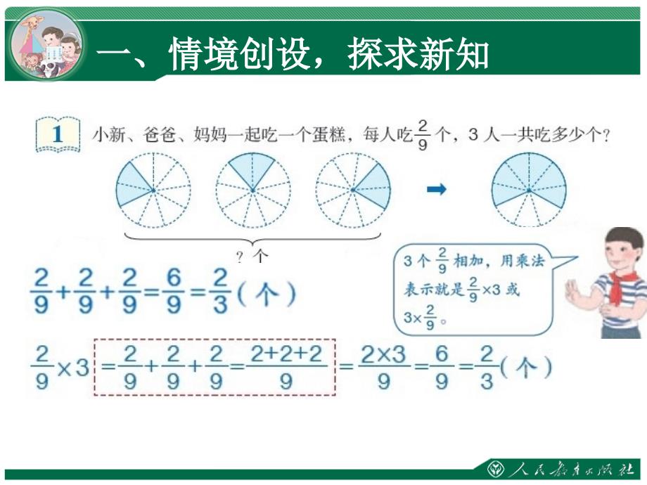 人教版数学六上1.1分数乘以整数ppt课件4_第2页