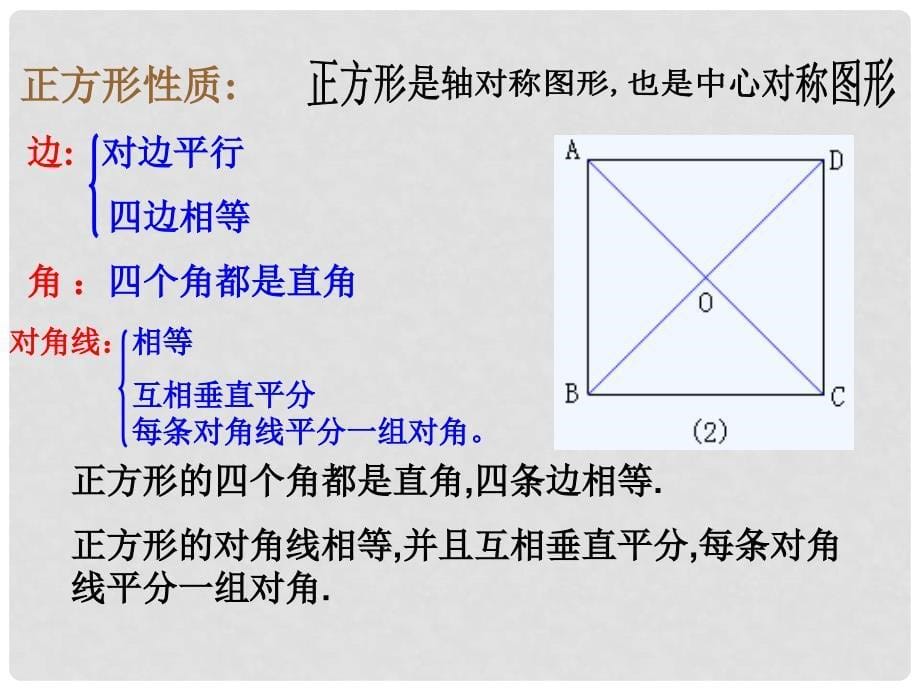 浙江省建德市大同第二初级中学八年级数学下册 正方形课件（2） 浙教版_第5页