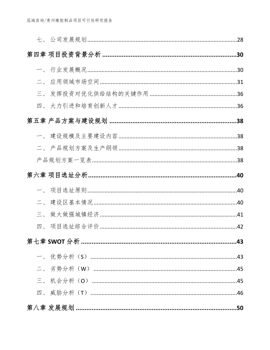 贵州橡胶制品项目可行性研究报告【参考模板】_第2页