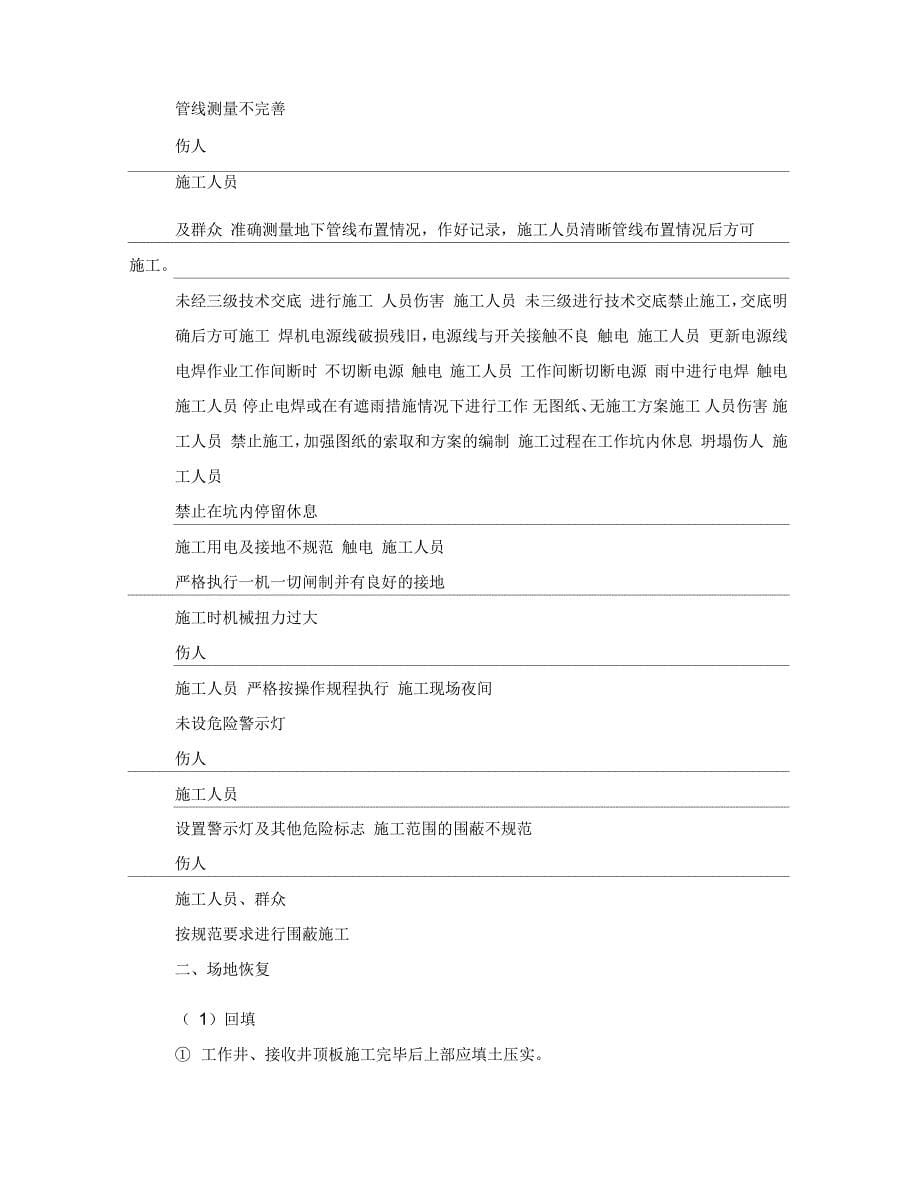 顶管穿越公路安全方案_第5页