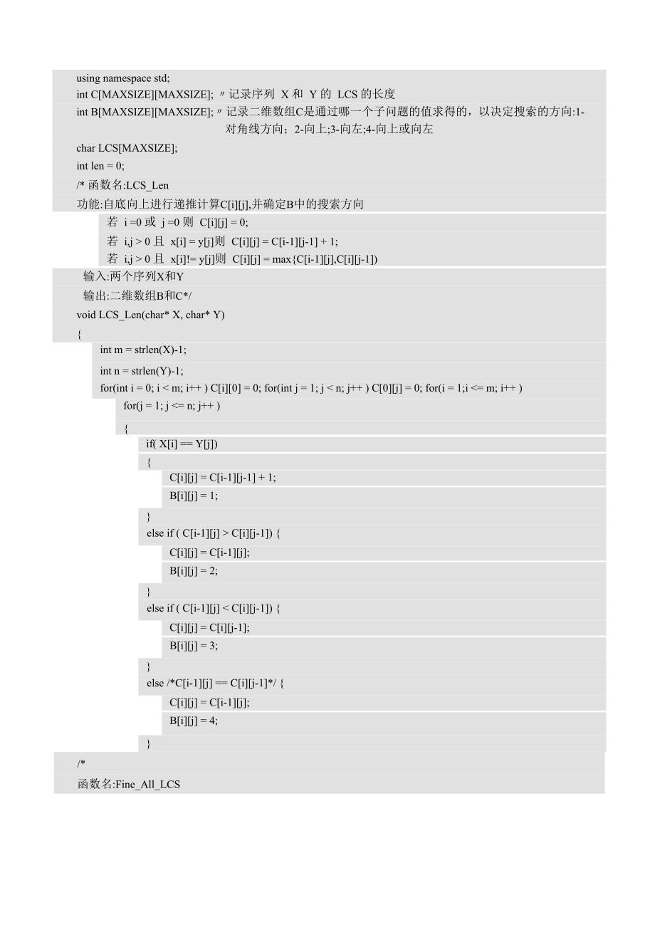 最长公共子序列问题(最)_第3页