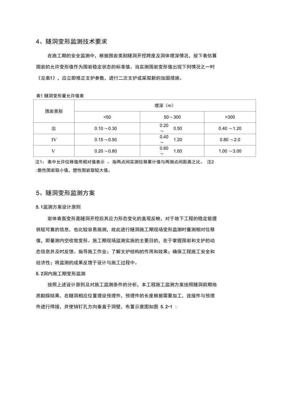 隧洞安全监测方案_第5页