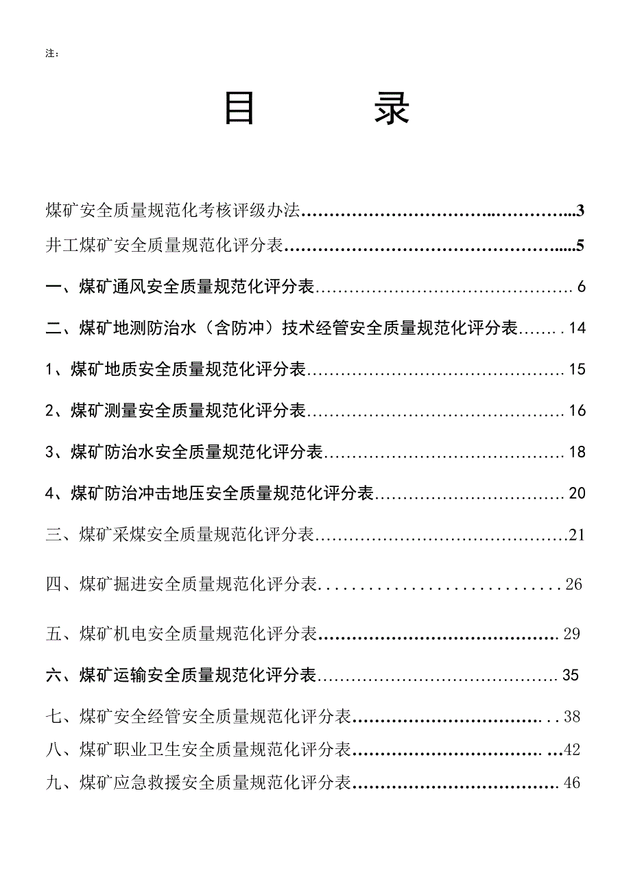 煤矿安全质量标准化新标准范本_第2页