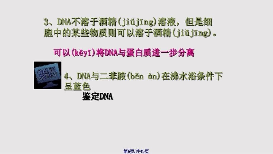 DNA的粗提取与鉴定优秀课件实用教案_第5页