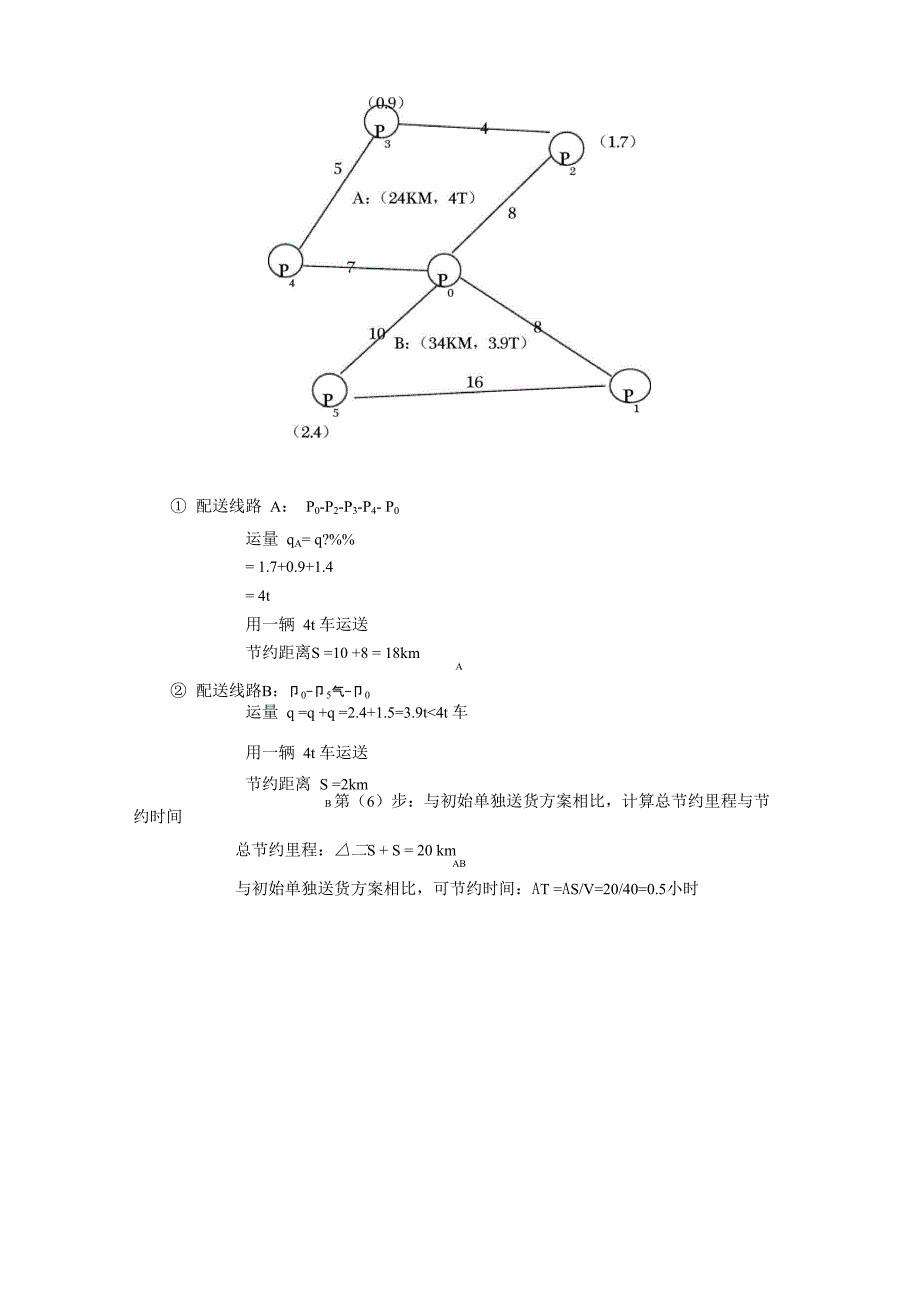 物流方案设计(最优运输路线决策-节约里程_第3页