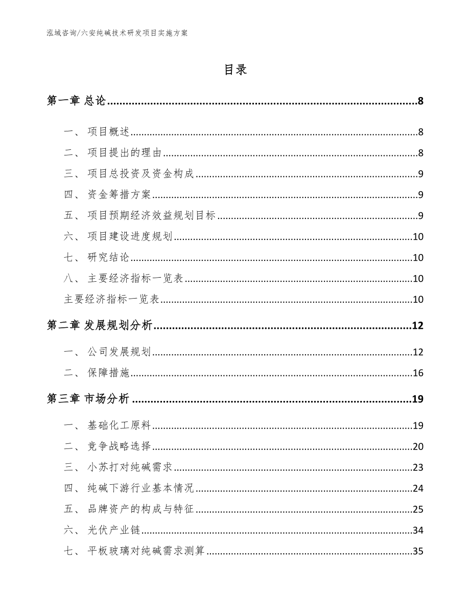 六安纯碱技术研发项目实施方案（范文参考）_第2页