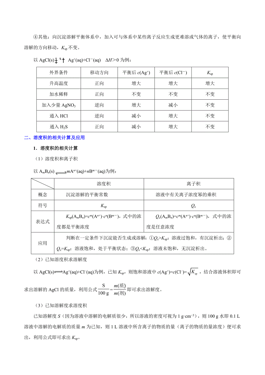 沉淀的溶解平衡及其应用-高考化学专题_第2页