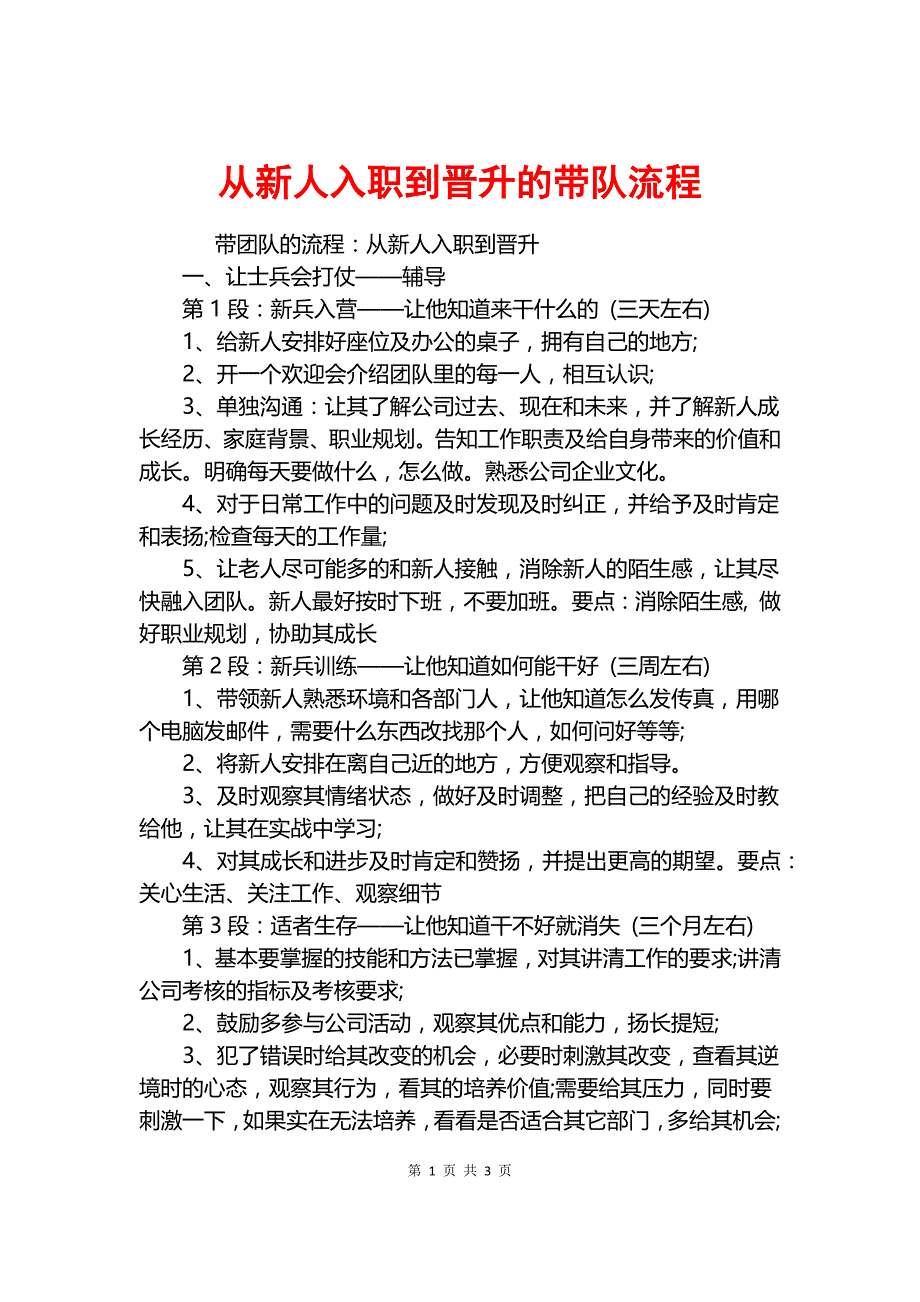 从新人入职到晋升的带队流程.docx_第1页