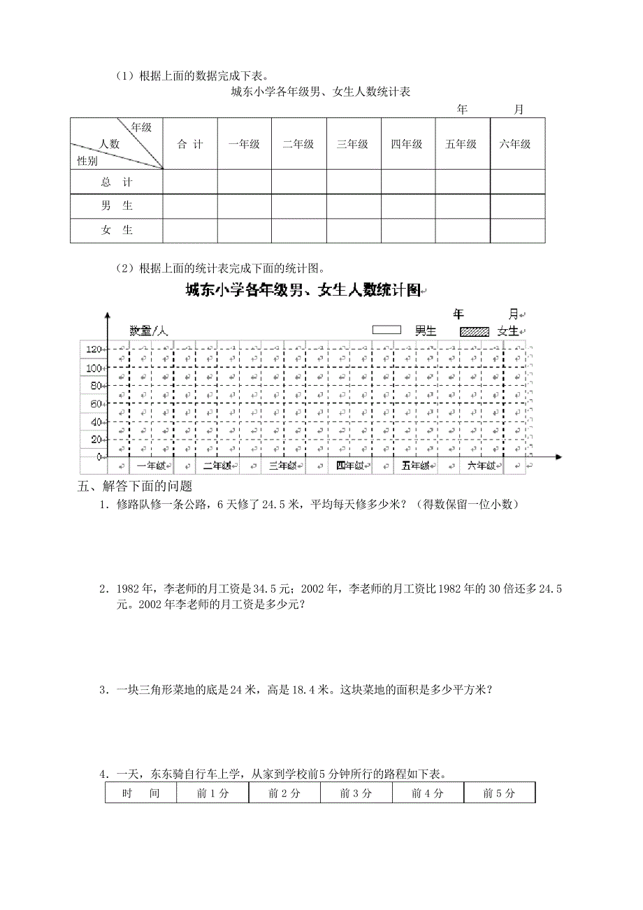 2018新审定苏教版五年级下册数学期末试卷10套_第3页