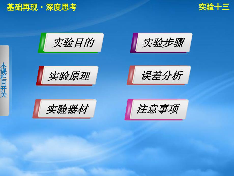 高考物理一轮复习 实验十三用双缝干涉测量光的波长课件_第2页