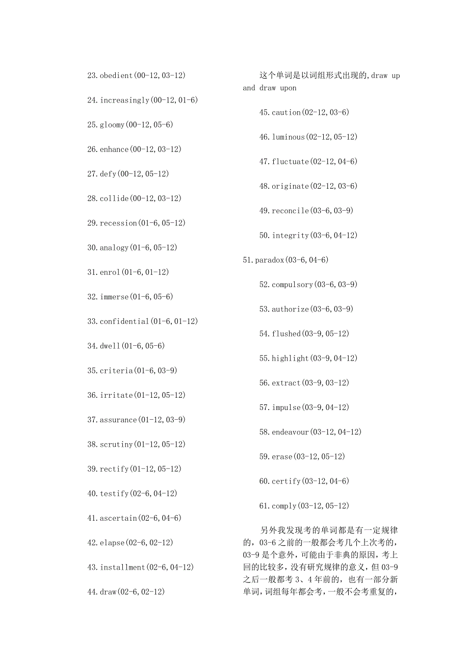 六级正确选项高频词汇.doc_第2页