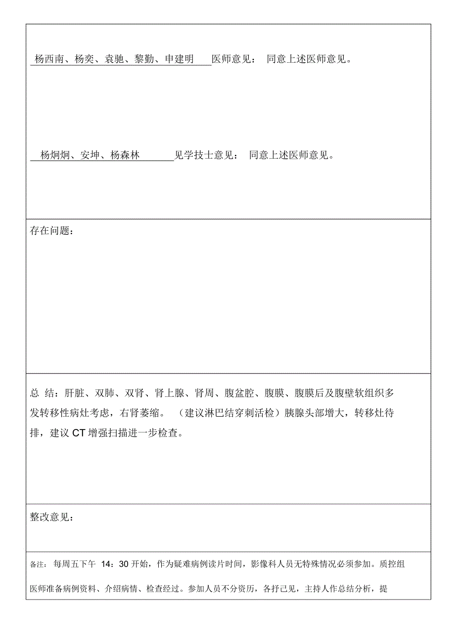 疑难病例讨论记录文本样表_第2页