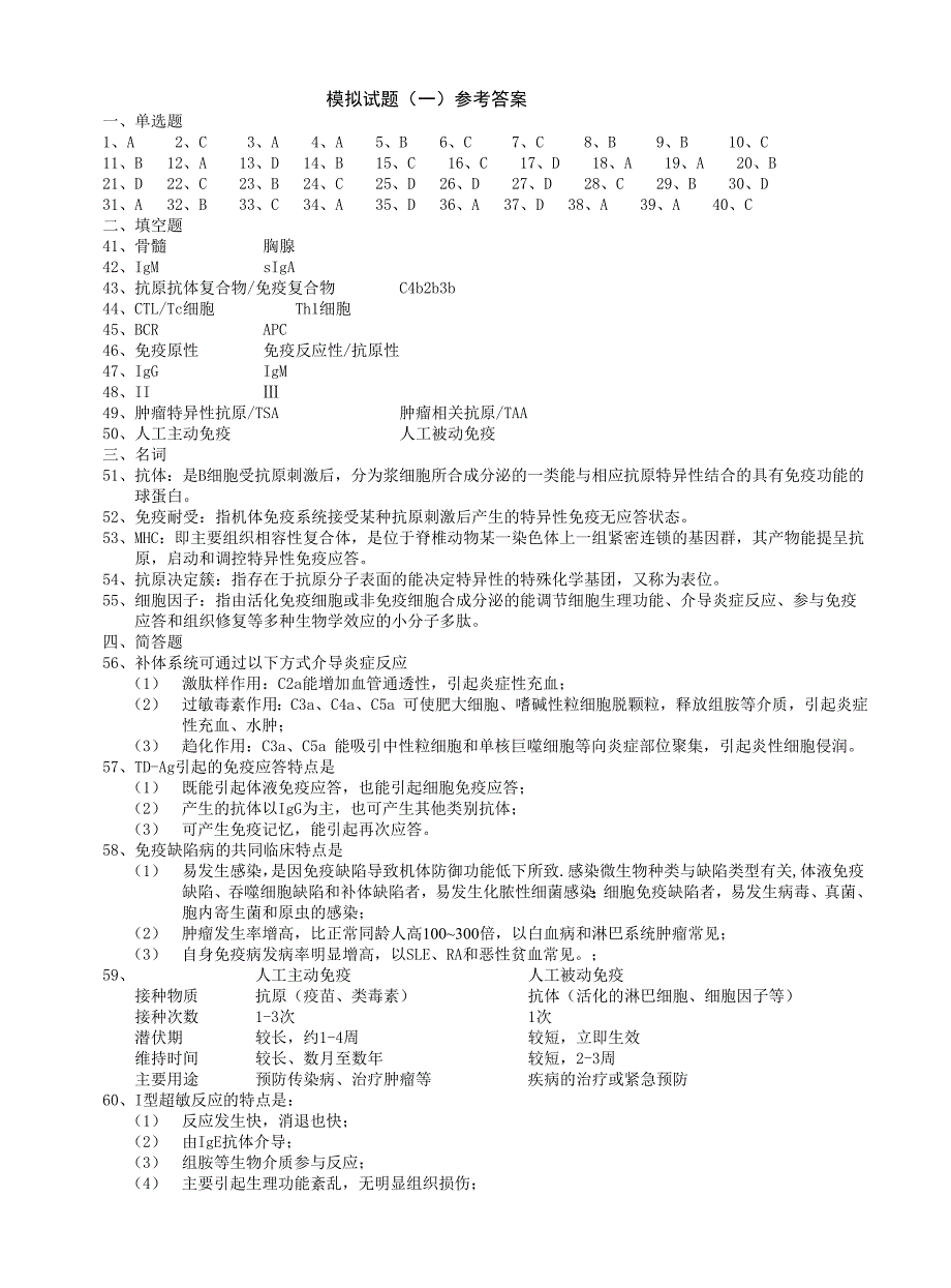 《医学免疫学》试题及答案.doc_第4页