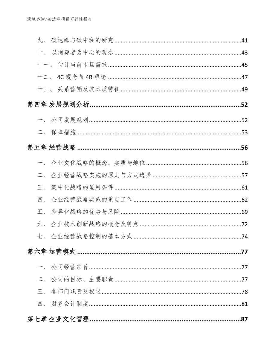 碳达峰项目可行性报告（模板）_第5页