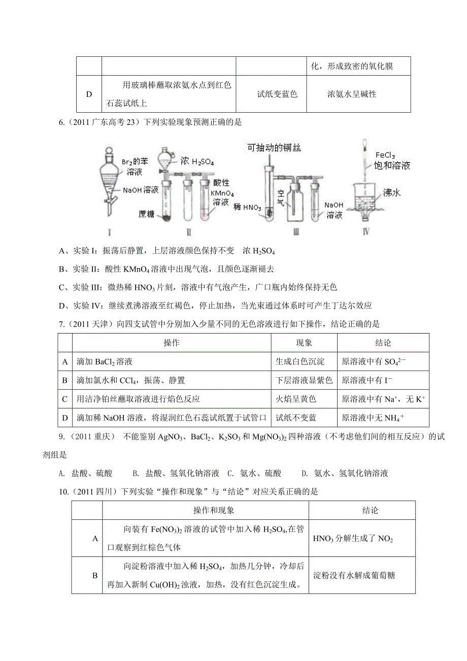 2012高考化学试题分类汇编-化学实验.doc_第2页