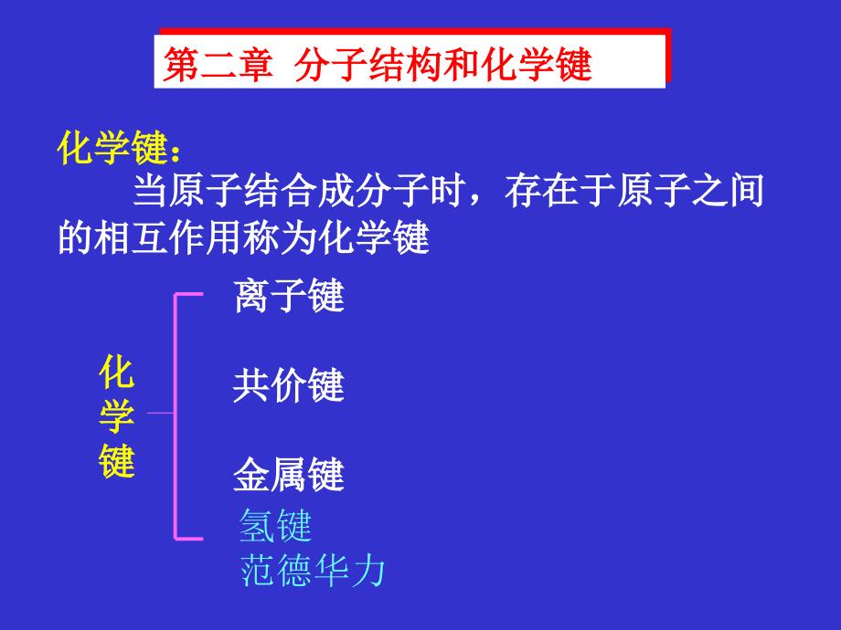 分子结构和化学键_第1页