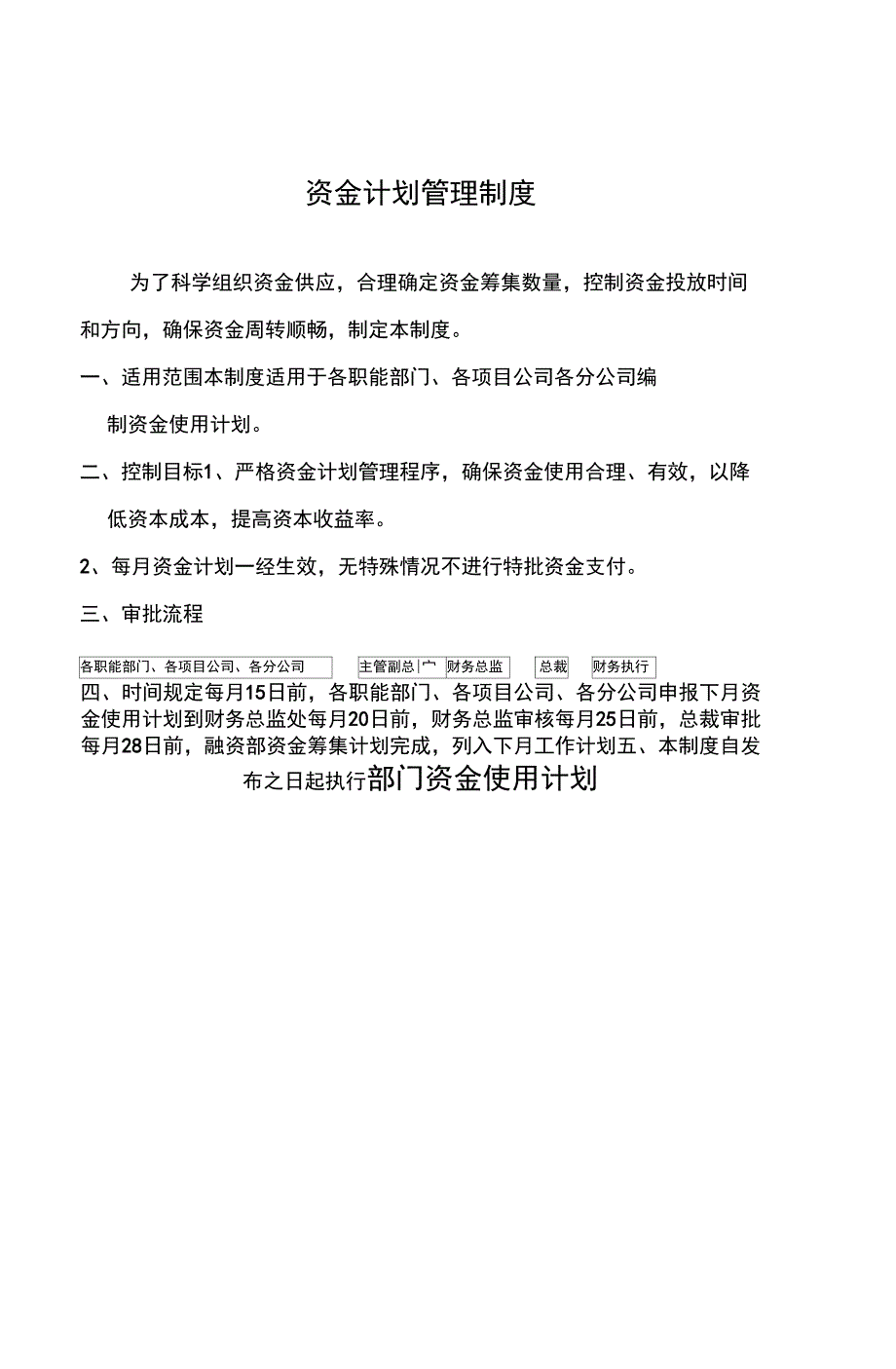 资金计划管理制度_第1页