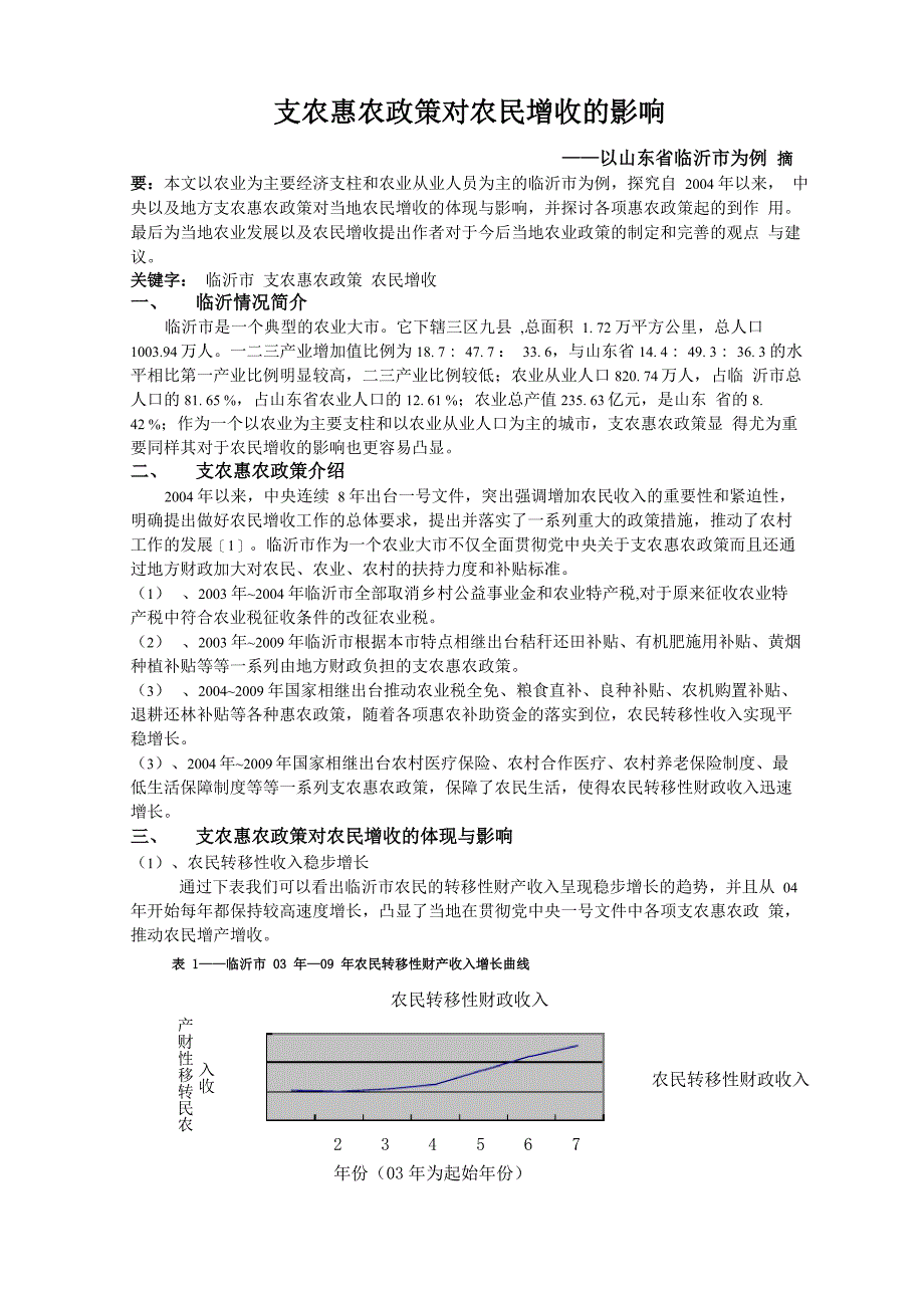 支农惠农政策对农民增收的影响_第1页