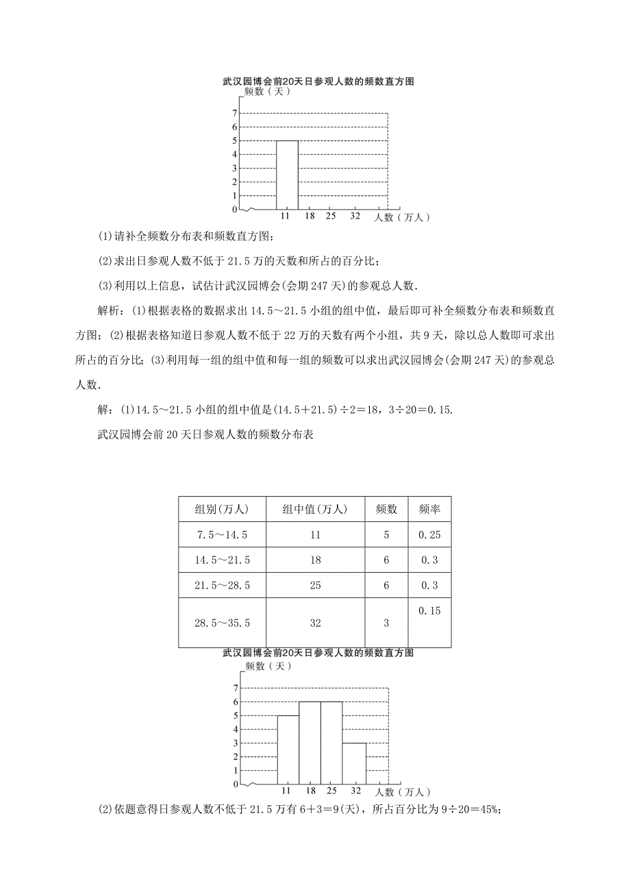 八年级数学下册20.1数据的频数分布学案沪科版_第3页