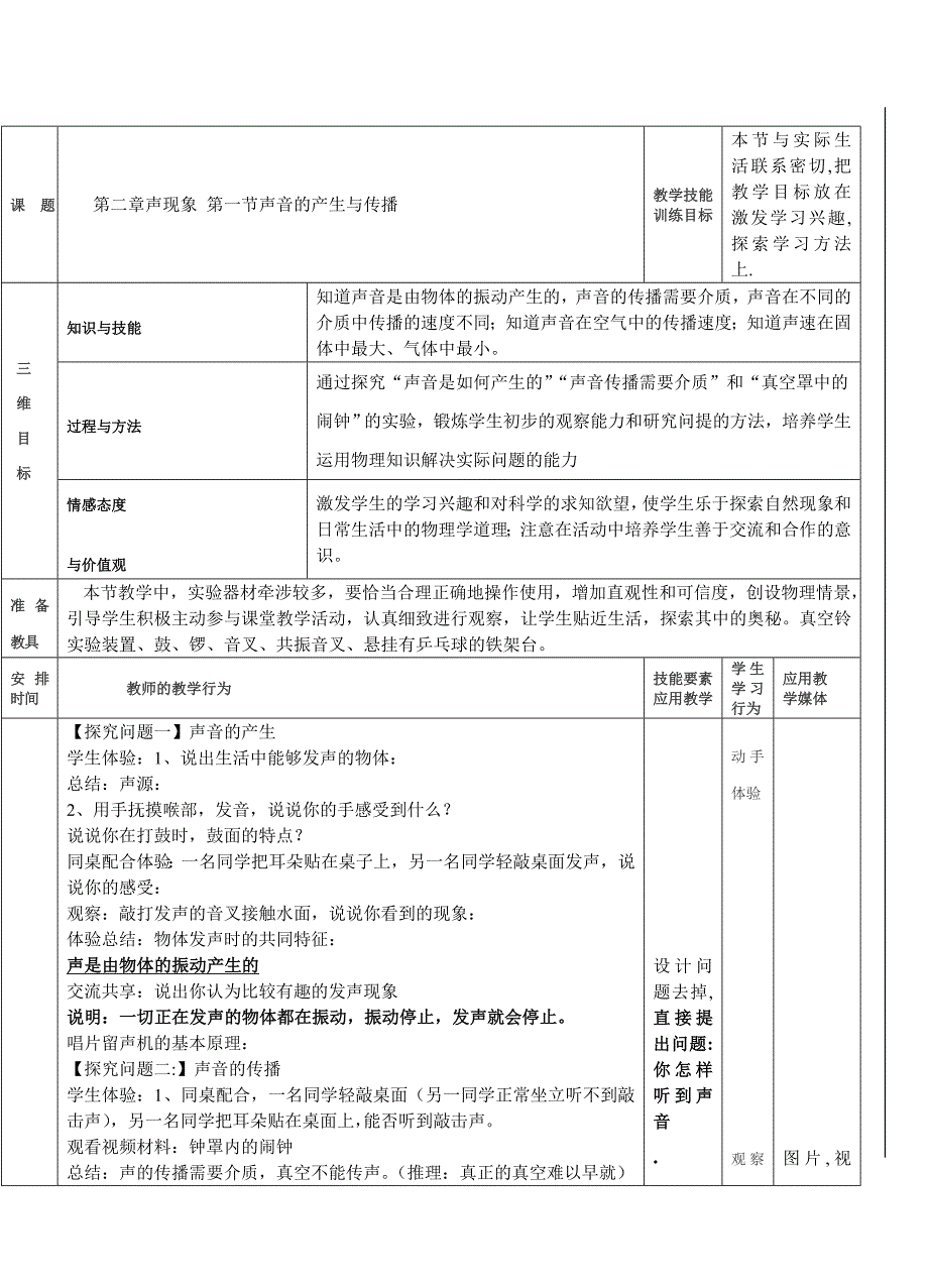 声音的产生与传播 .doc_第1页