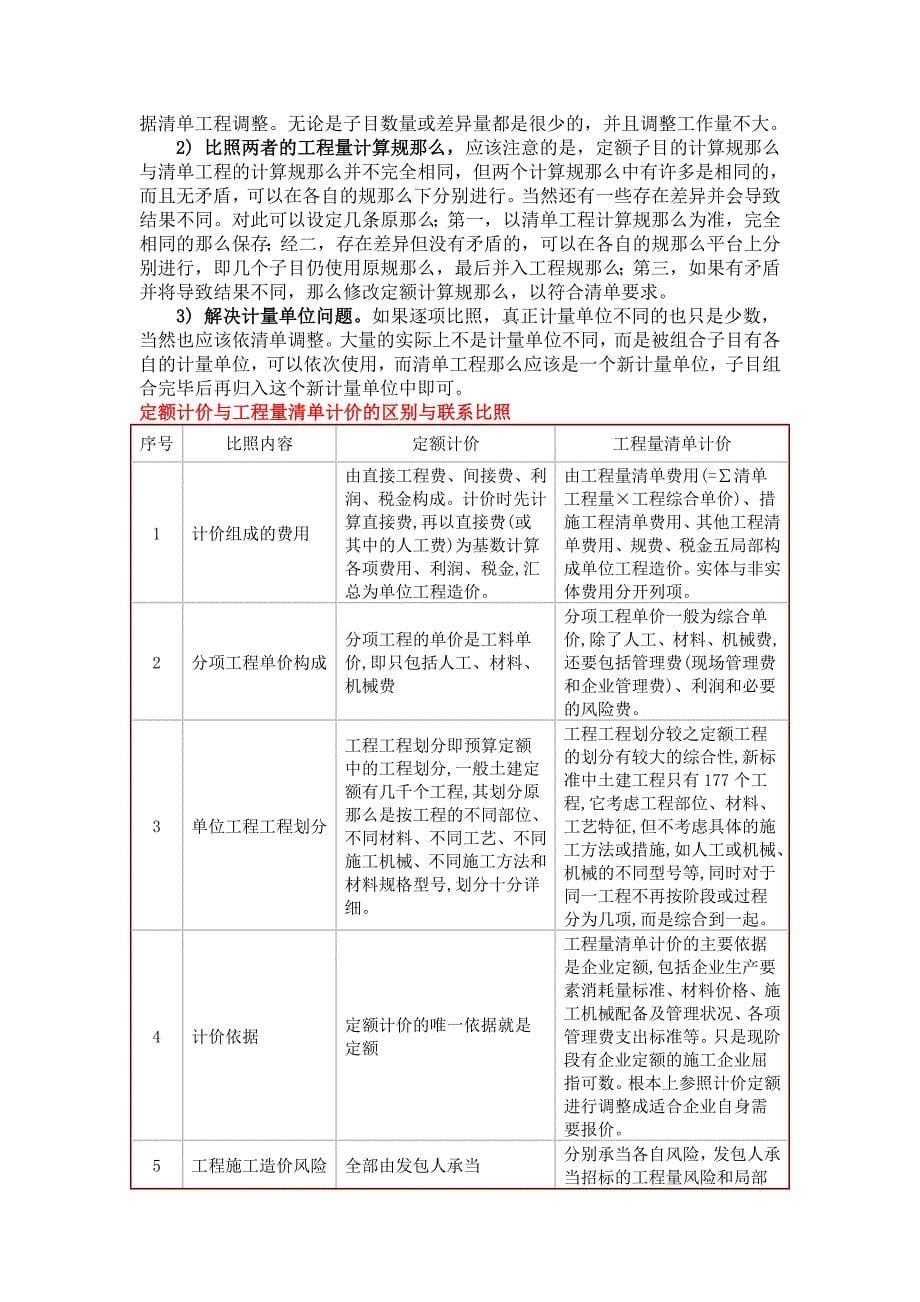 定额与清单关联_第5页