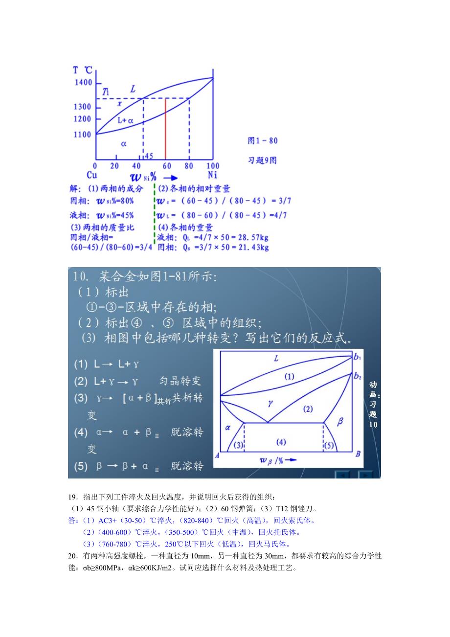 工程材料与成形技术基础课后部分习题及答案 车辆工程_第2页