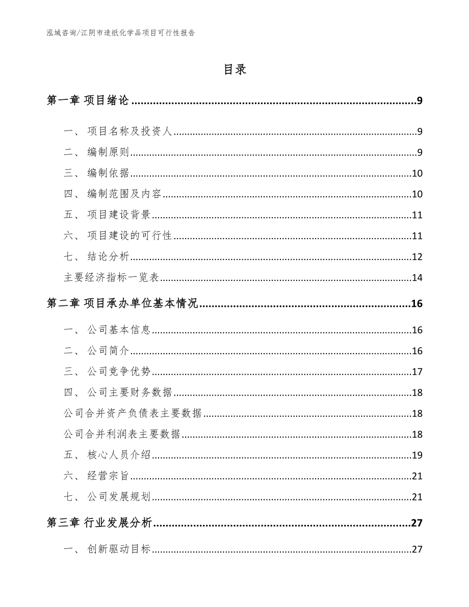 江阴市造纸化学品项目可行性报告_第2页