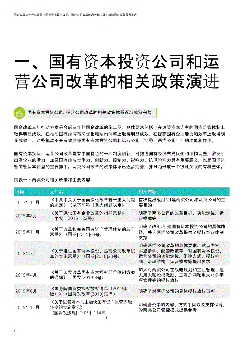 国企改革三年行动背景下国有资本投资公司、运营公司改革的思考和实践报告_第4页