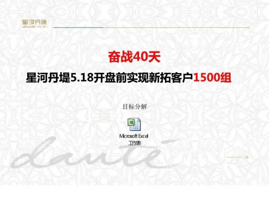 星河丹堤开盘前拓客计划.ppt_第2页