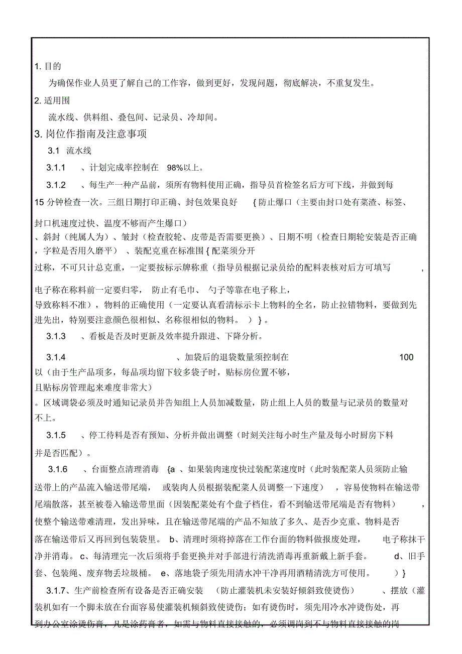 包装部工作的指南及注意事项_第1页