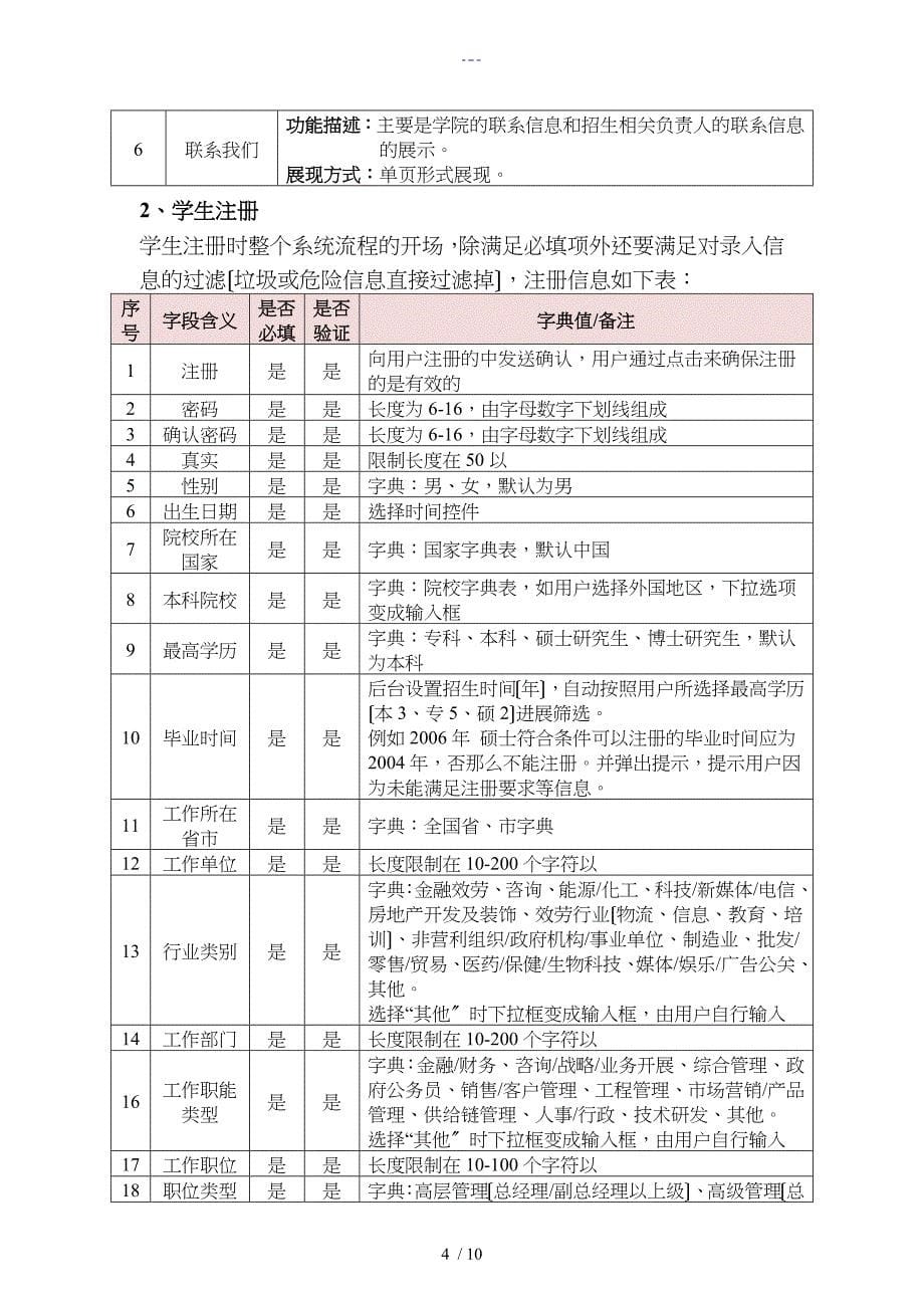 报名管理系统设计方案和对策_第5页