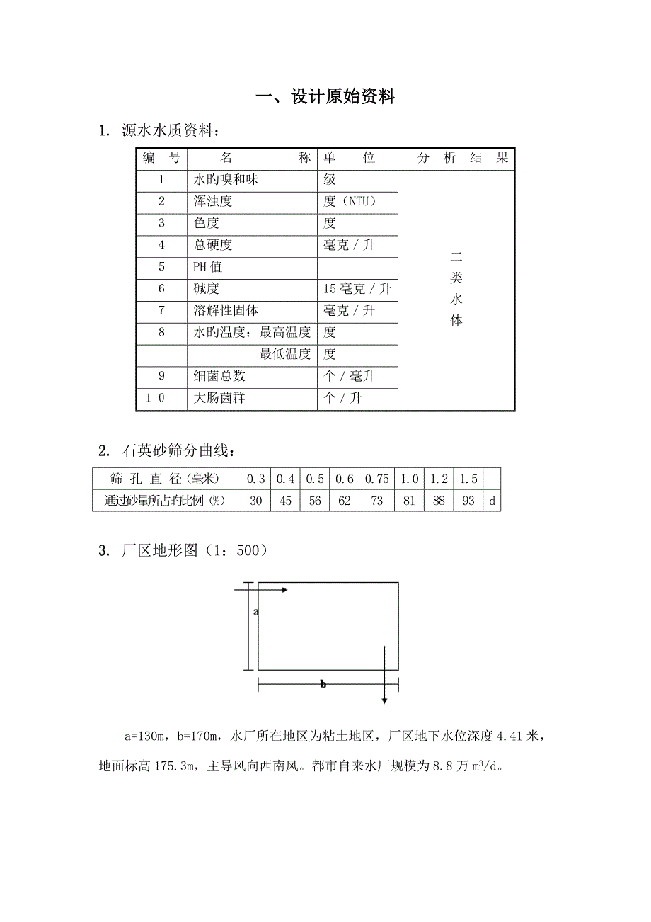 水厂计算专项说明书专业资料_第1页