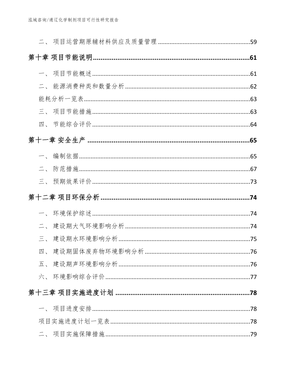 通辽化学制剂项目可行性研究报告模板_第3页