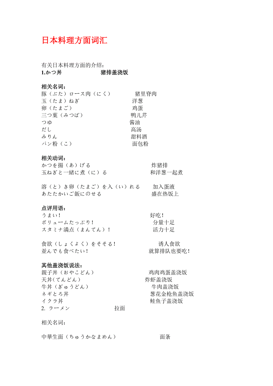 日本料理方面词汇.doc_第1页